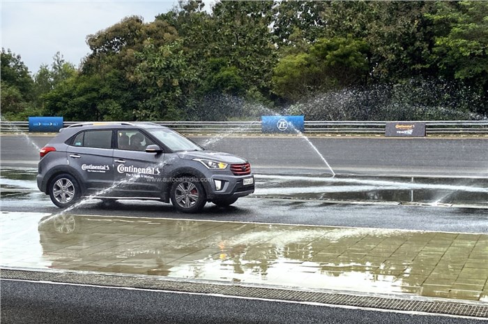 Hyundai Creta wet brake test